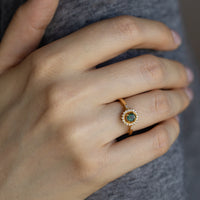 Thumbnail for 0.48ct Natural Alexandrite 18k Yellow Gold Ring