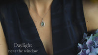 1.17ct Natural Alexandrite 18k White Gold Pendant