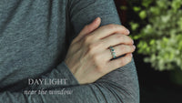 1.26ctw Natural Alexandrite 18k White Gold Band
