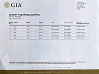 Thumbnail for GIA certificate for 0.61ctw Diamond 18k Yellow Gold Men's Signet Ring with natural near colorless diamonds