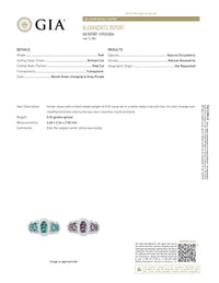 Thumbnail for 08ctw Natural Alexandrite 18k White Gold Ring