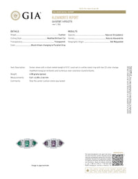 Thumbnail for 1.21ctw Natural Alexandrite 18k White Gold Ring