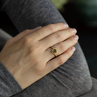 Thumbnail for 0.61ct Natural Alexandrite 18k Yellow Gold Ring