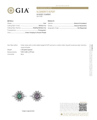 Thumbnail for 0.87ct Natural Alexandrite 18k White Gold Ring
