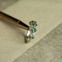 Thumbnail for 1.26ctw Natural Alexandrite 18k White Gold Band