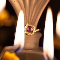 Thumbnail for 0.51ct Natural Alexandrite 18k Yellow Gold Ring