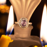 Thumbnail for 1.38ct Natural Alexandrite 18k White Gold Ring