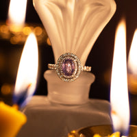 Thumbnail for 1.38ct Natural Alexandrite 18k White Gold Ring