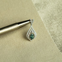 Thumbnail for 0.72ct Natural Alexandrite 18k White Gold Pendant