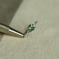 Thumbnail for 0.54ct Natural Alexandrite 18k White Gold Ring