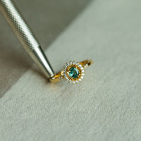 Thumbnail for 0.33ct Natural Alexandrite 18k Yellow Gold Ring