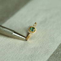 Thumbnail for 0.40ct Natural Alexandrite 18k Yellow Gold Ring