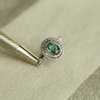 Thumbnail for 1.38ct Natural Alexandrite 18k White Gold Ring