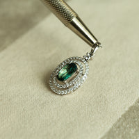 Thumbnail for 1.17ct Natural Alexandrite 18k White Gold Pendant