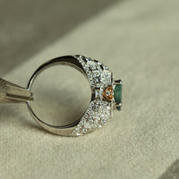 Thumbnail for 1.16ct Natural Alexandrite 18k White Gold Ring