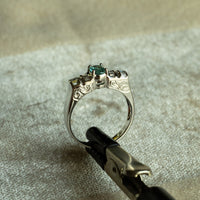 Thumbnail for 0.48ct Natural Alexandrite 18k White Gold Unisex Ring