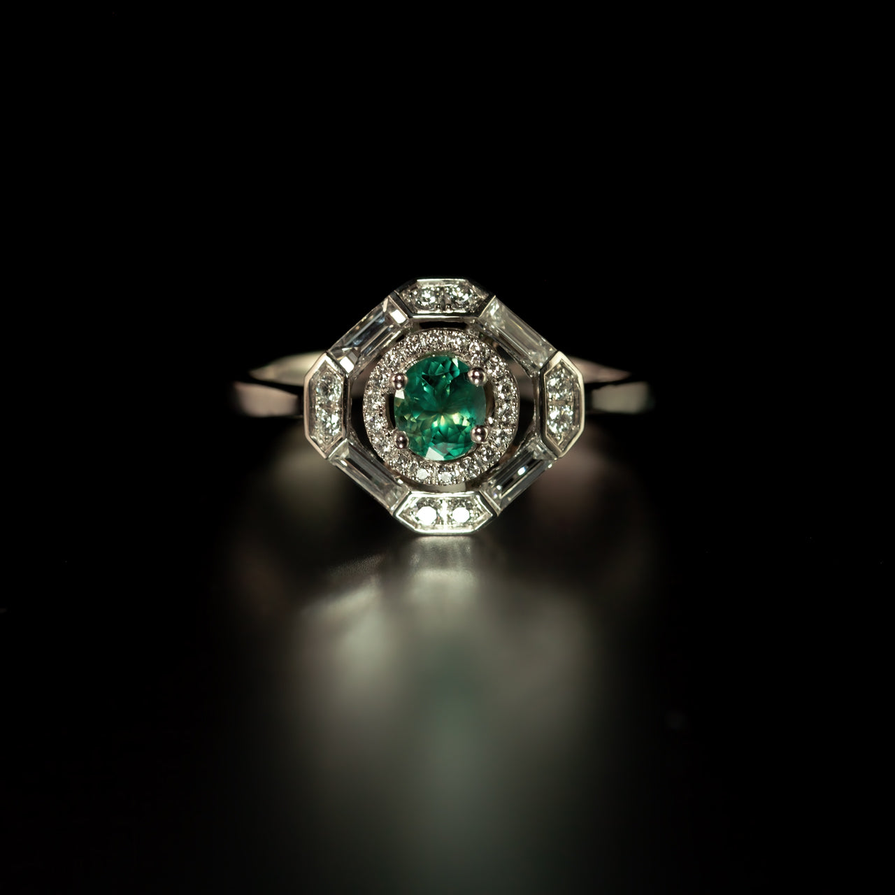 0.60ct Natural Alexandrite Platinum Ring