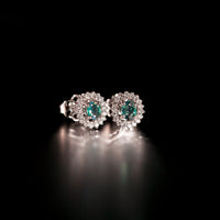 Thumbnail for 18k White Gold Stud Earrings