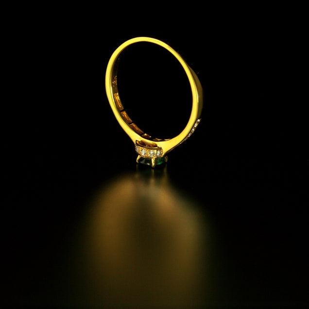 0.37ct Natural Alexandrite 18k Yellow Gold Ring