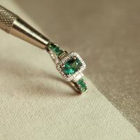 Thumbnail for Natural Alexandrite 18k White Gold Ring