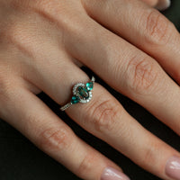 Thumbnail for 1.23ctw Natural Alexandrite Platinum Ring