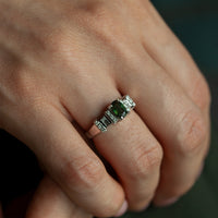 Thumbnail for Natural Alexandrite 18k White Gold Ring