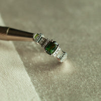 Thumbnail for Natural Alexandrite 18k White Gold Ring