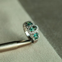 Thumbnail for 08ctw Natural Alexandrite 18k White Gold Ring