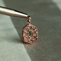 Thumbnail for 18k Rose Gold Filigree Pendant