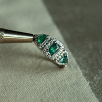 Thumbnail for Natural Alexandrite 18k White Gold Ring