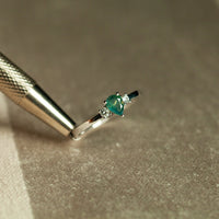 Thumbnail for 0.40ct Natural Alexandrite 18k White Gold Ring