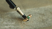 0.53ct Natural Alexandrite 18k Yellow Gold Unisex Ring