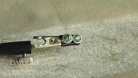 0.94ctw Natural Alexandrite 18k White Gold Stud Earrings With Diamond Jackets