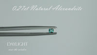 100% color change 0.27ct Natural Alexandrite