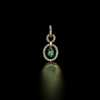 Thumbnail for June Birthstone! $4100 Brilliant Natural Alexandrite Diamond 18k White Gold Necklace - The Alexandrite