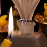 Thumbnail for 1.15ctw Natural Alexandrite Diamond 18k  White Gold Ring - The Alexandrite