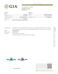 Thumbnail for 1.15ctw Natural Alexandrite Diamond 18k  White Gold Ring - The Alexandrite