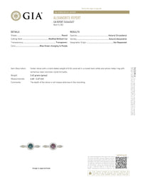 Thumbnail for Natural Alexandrite Diamond 18k White and Yellow Gold Engagement Ring - The Alexandrite