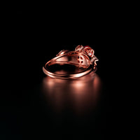 Thumbnail for True Masterpiece of Jewelry Art. 1.94ctw Natural Ruby Alexandrite Diamond 18k Rose Gold Ring - The Alexandrite