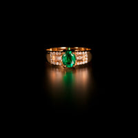 Thumbnail for Emerald 18k Yellow Gold Ring