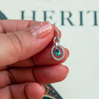 Thumbnail for June Birthstone! $4100 Brilliant Natural Alexandrite Diamond 18k White Gold Necklace - The Alexandrite